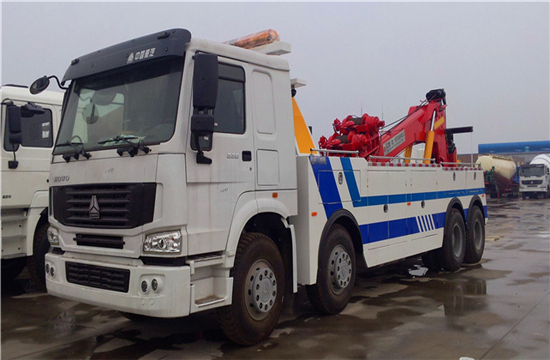 重汽豪沃前四后八拖吊联体清障车